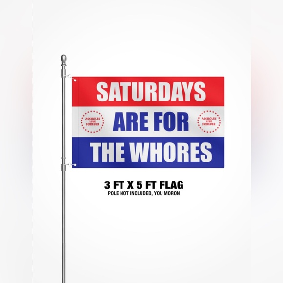 ALF - FLAG - SATURDAY ARE FOR THE WHORES💎 - Picture 1 of 2